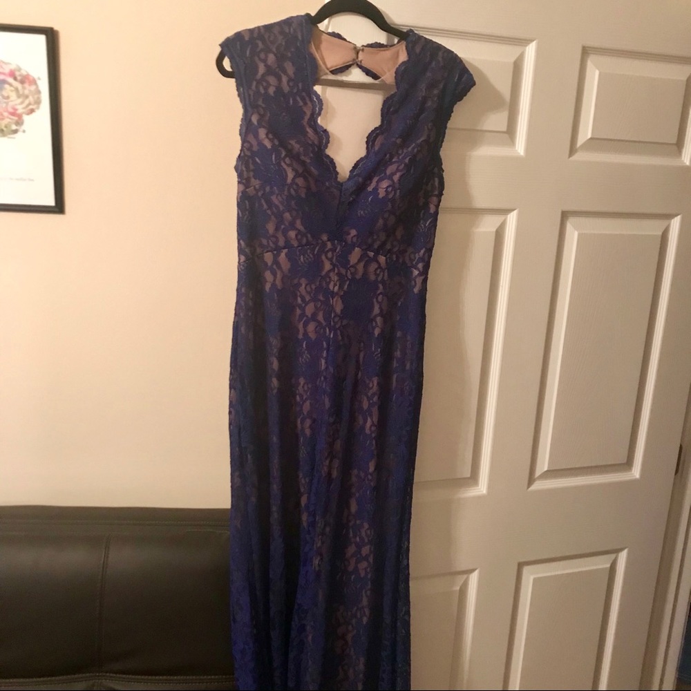 Royal Blue Lace Gown